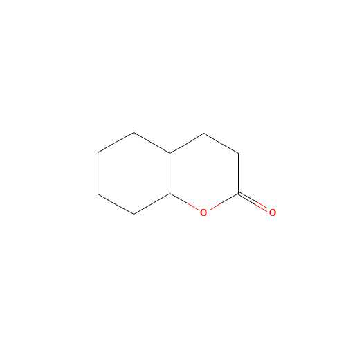 Octahydro-2H-chromen-2-one (CAS: 4430-31-3) - Chemical Structure and Molecular Formula 