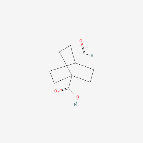 4-Formylbicyclo[2.2.2]octane-1-carboxylic acid (CAS: 96102-85-1) - Chemical Structure and Molecular Formula 