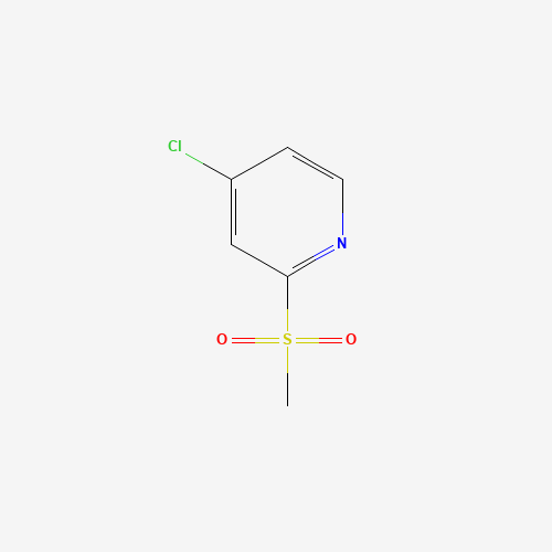4-Chloro-2-(methylsulfonyl)pyridine (CAS: 66154-70-9) - Chemical Structure and Molecular Formula 