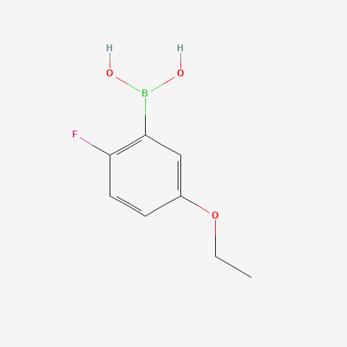 (5-Ethoxy-2-fluorophenyl)boronic acid (CAS: 900174-60-9) - Chemical Structure and Molecular Formula 