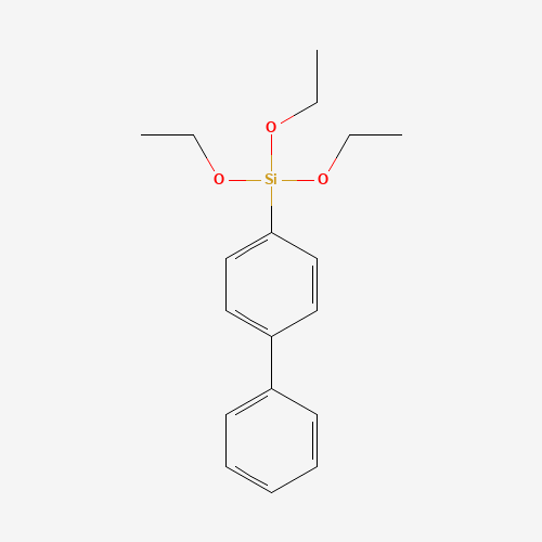 4-triethoxysilyl-1,1'-biphenyl (CAS: 18056-97-8) - Chemical Structure and Molecular Formula 