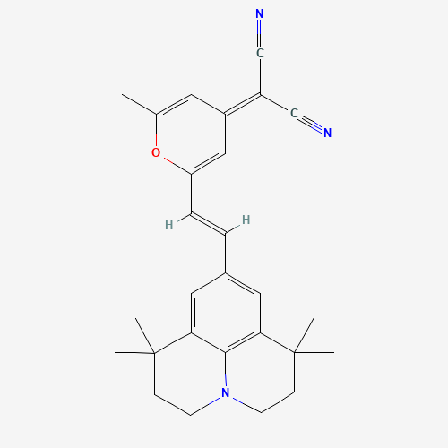 {2-Methyl-6-[(E)-2-(1,1,7,7-tetramethyl-2,3,6,7-tetrahydro-1H,5H-pyrido[3,2,1-ij]quinolin-9-yl)vinyl]-4H-pyran-4-ylidene}malononitrile (CAS: 159788-00-8) - Related Chemical Product