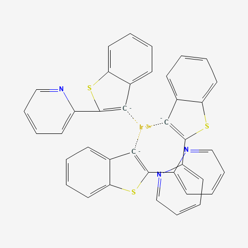 tris[2-(2-pyridyl)benzothiophen-3-yl]iridium (CAS: 405289-74-9) - Related Chemical Product