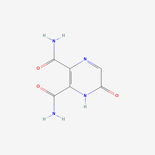 6-OXO-1,6-DIHYDRO-PYRAZINE-2,3-DICARBOXYLIC ACID DIAMIDE (CAS: 73403-52-8) - Chemical Structure and Molecular Formula 