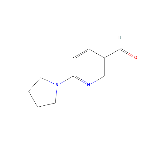 METHYL 6-(1-PYRROLIDINYL)NICOTINATE (CAS: 261715-39-3) - Chemical Structure and Molecular Formula 