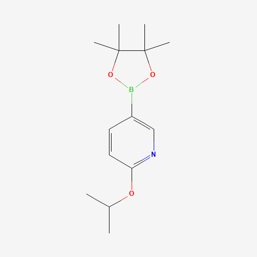 2-ISOPROPOXY-5-(4,4,5,5-TETRAMETHYL-1,3,2-DIOXABOROLAN-2-YL)PYRIDINE (CAS: 871839-91-7) - Chemical Structure and Molecular Formula 