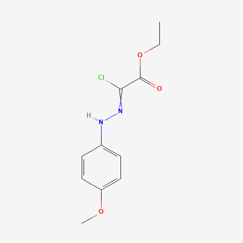 Ethyl (2Z)-chloro[(4-methoxyphenyl)hydrazono]ethanoate (CAS: 473927-63-8) - Chemical Structure and Molecular Formula 