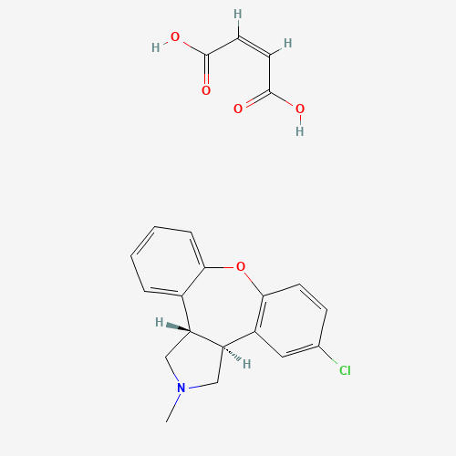 Asenapine maleate (CAS: 85650-56-2) - Chemical Structure and Molecular Formula 