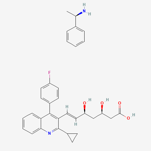 (3R,5S)-7-[2-cyclopropyl-4-(4-fluorophenyl)-3-quinolyl]- 3,5-dihydrosy-6-heptane acid (CAS: 147511-70-4) - Related Chemical Product