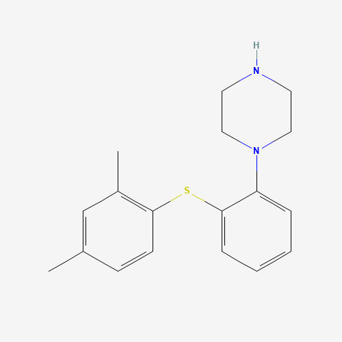 Vortioxetine (CAS: 508233-74-7) - Chemical Structure and Molecular Formula 