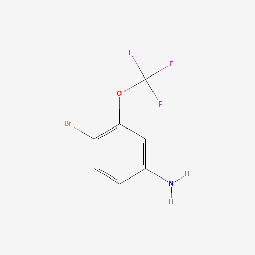 4-BROMO-3-TRIFLUOROMETHOXY-PHENYLAMINE (CAS: 116369-25-6) - Chemical Structure and Molecular Formula 