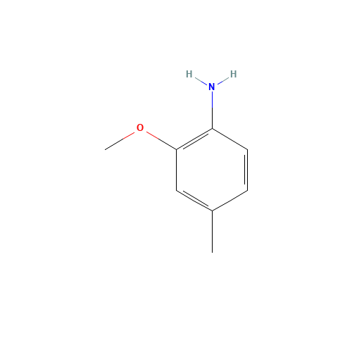 2-methoxy-p-toluidine (CAS: 39538-68-6) - Chemical Structure and Molecular Formula 