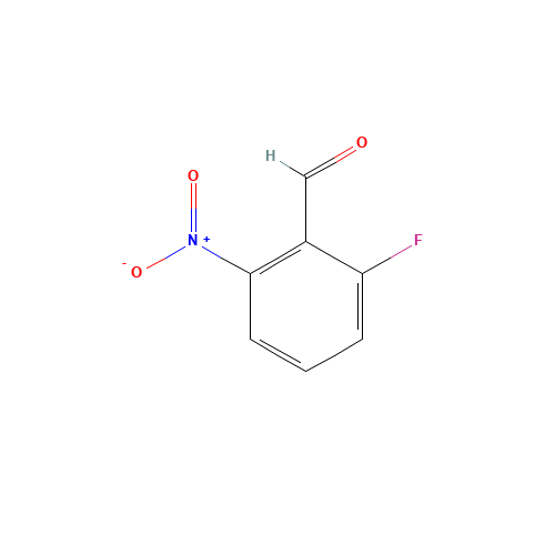 2-FLUORO-6-NITROBENZALDEHYDE (CAS: 1644-82-2) - Chemical Structure and Molecular Formula 