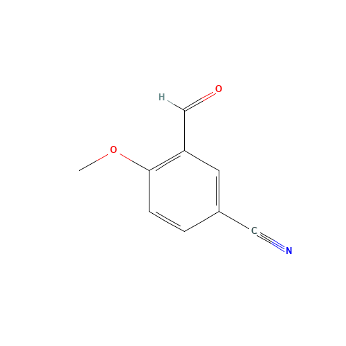 5-Cyano-2-methoxybenzaldehyde (CAS: 21962-53-8) - Chemical Structure and Molecular Formula 