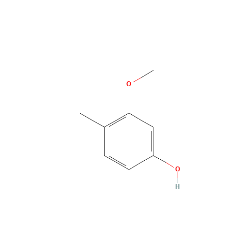 3-methoxy-4-methylphenol (CAS: 19217-50-6) - Chemical Structure and Molecular Formula 