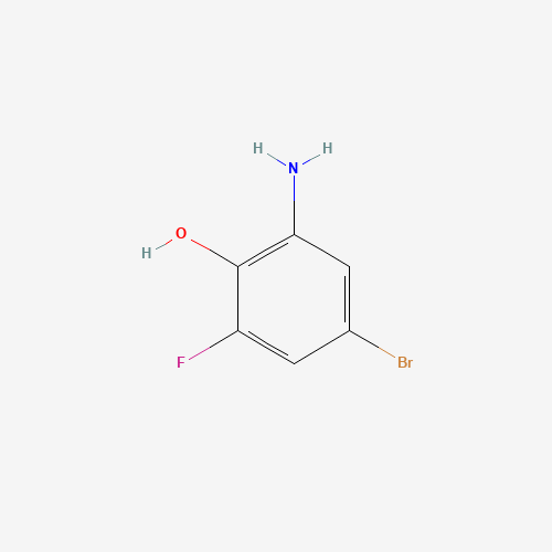 2-AMINO-4-BROMO-6-FLUOROPHENOL (CAS: 182499-89-4) - Chemical Structure and Molecular Formula 