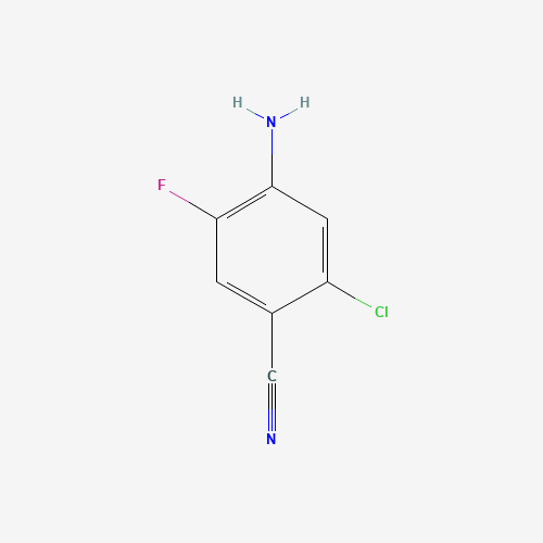 4-amino-2-chloro-5-fluorobenzonitrile (CAS: 1228376-68-8) - Chemical Structure and Molecular Formula 
