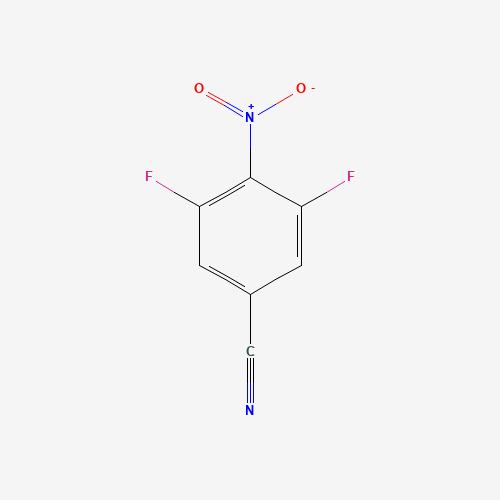 3,5-Difluoro-4-nitrobenzonitrile (CAS: 1123172-88-2) - Chemical Structure and Molecular Formula 