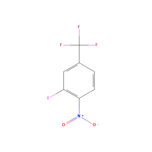 3-IODO-4-NITROBENZOTRIFLUORIDE (CAS: 16499-53-9) - Chemical Structure and Molecular Formula 