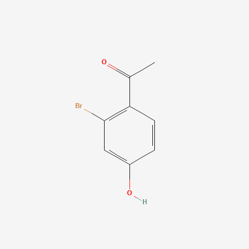 2-BROMO-4-HYDROXYACETOPHENONE (CAS: 61791-99-9) - Chemical Structure and Molecular Formula 