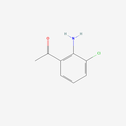 2'-Amino-3'-chloro-acetophenone (CAS: 56762-32-4) - Chemical Structure and Molecular Formula 