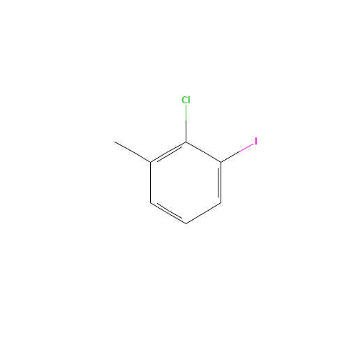 1-IODO-2-CHLORO-3-METHYL-BENZENE (CAS: 116632-40-7) - Chemical Structure and Molecular Formula 