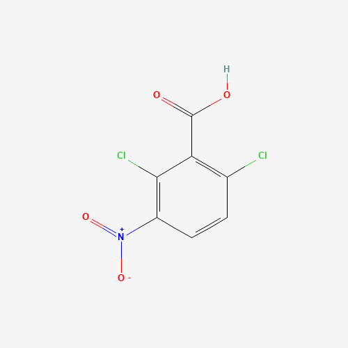 2,6-DICHLORO-3-NITROBENZOIC ACID (CAS: 55775-97-8) - Chemical Structure and Molecular Formula 