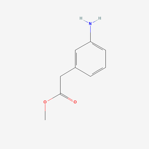METHYL 3-AMINOPHENYLACETATE (CAS: 52913-11-8) - Chemical Structure and Molecular Formula 
