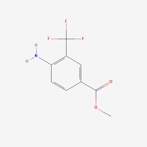 4-amino-3-trifluoromethyl-benzoic acid methyl ester (CAS: 167760-75-0) - Chemical Structure and Molecular Formula 