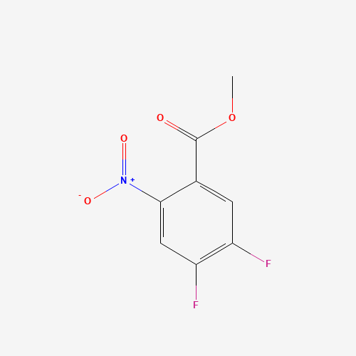 4,5-DIFLUORO-2-NITROBENZOIC ACID METHYL ESTER (CAS: 1015433-96-1) - Chemical Structure and Molecular Formula 