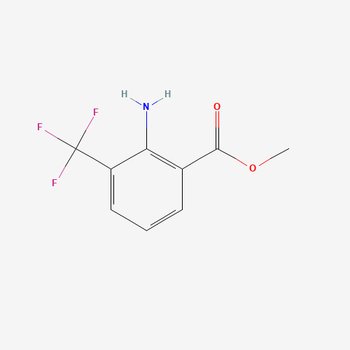 METHYL 2-AMINO-3-TRIFLUOROMETHYLBENZOATE (CAS: 64321-95-5) - Chemical Structure and Molecular Formula 