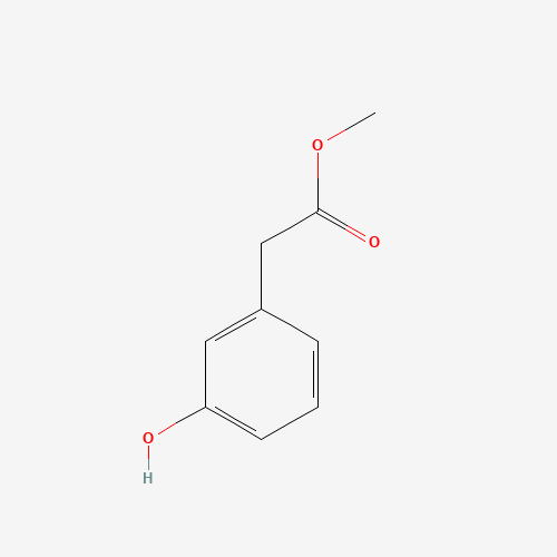 3-HYDROXYPHENYLACETIC ACID METHYL ESTER (CAS: 42058-59-3) - Chemical Structure and Molecular Formula 