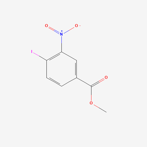 METHYL 4-IODO-3-NITROBENZOATE (CAS: 89976-27-2) - Chemical Structure and Molecular Formula 