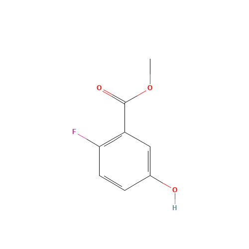 Methyl 2-fluoro-5-hydroxybenzoate (CAS: 1084801-91-1) - Chemical Structure and Molecular Formula 