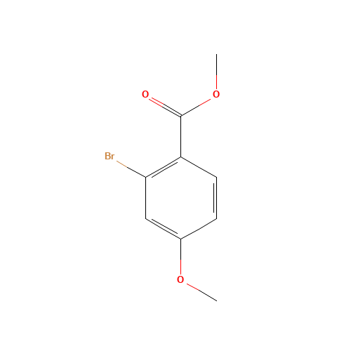 Methyl 2-bromo-4-methoxybenzoate (CAS: 17100-65-1) - Chemical Structure and Molecular Formula 