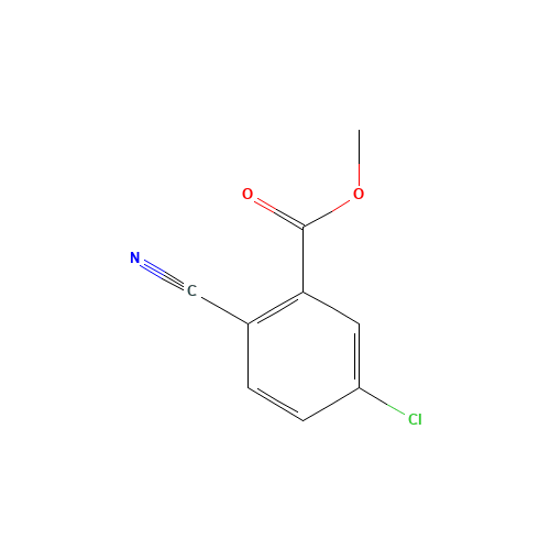 METHYL 5-CHLORO-2-CYANOBENZOATE (CAS: 439117-38-1) - Chemical Structure and Molecular Formula 