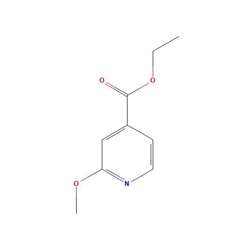 Ethyl 2-methoxyisonicotinate (CAS: 105596-61-0) - Chemical Structure and Molecular Formula 