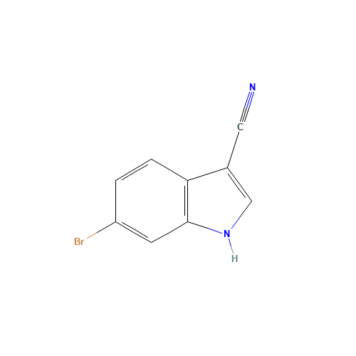 6-Bromo-3-cyanoindole (CAS: 224434-83-7) - Chemical Structure and Molecular Formula 