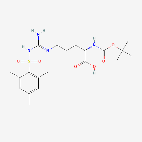 BOC-ARG(MTS)-OH (CAS: 136625-03-1) - Chemical Structure and Molecular Formula 