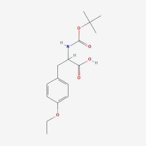 BOC-TYR(ET)-OH (CAS: 247088-44-4) - Chemical Structure and Molecular Formula 