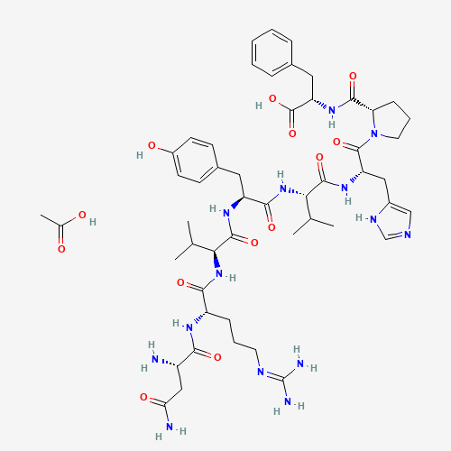 Angiotensin acetate (CAS: 20071-00-5) - Chemical Structure and Molecular Formula 