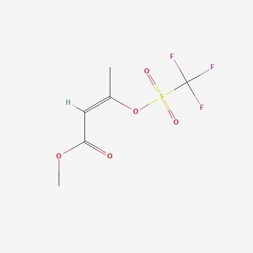 3-TRIFLUOROMETHANESULFONYLOXY-BUT-2-ENOIC ACID METHYL ESTER (CAS: 133559-43-0) - Related Chemical Product