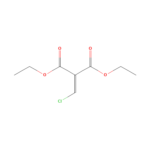 2-CHLOROMETHYLENE-MALONIC ACID DIETHYL ESTER (CAS: 28783-51-9) - Chemical Structure and Molecular Formula 