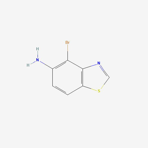 4-BROMO-BENZOTHIAZOL-5-YLAMINE (CAS: 769-19-7) - Chemical Structure and Molecular Formula 