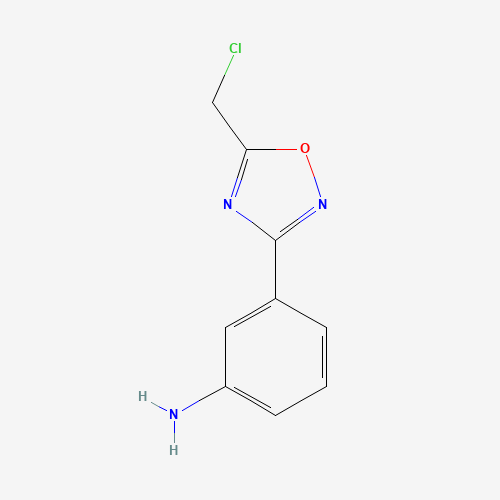 3-(5-CHLOROMETHYL-[1,2,4]OXADIAZOL-3-YL)-ANILINE (CAS: 6595-79-5) - Related Chemical Product