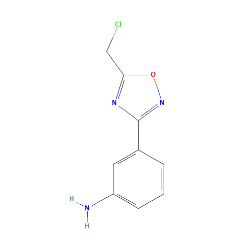3-(5-CHLOROMETHYL-[1,2,4]OXADIAZOL-3-YL)-ANILINE (CAS: 6595-79-5) - Related Chemical Product