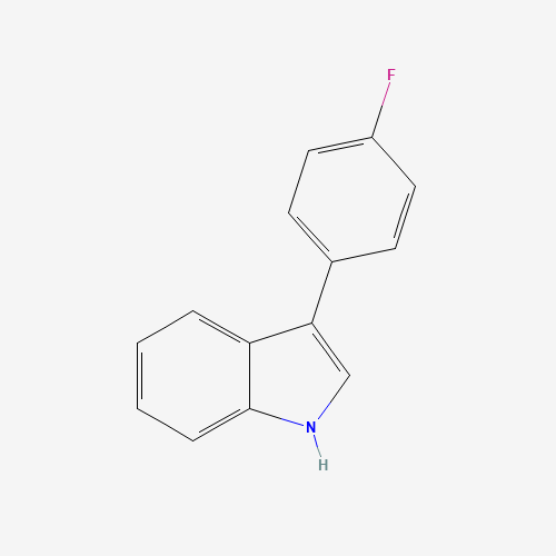 3-(4-FLUORO-PHENYL)-1H-INDOLE chemical structure 3-(4-FLUORO-PHENYL)-1H-INDOLE (CAS: 101125-32-0) - Chemical Structure and Molecular Formula