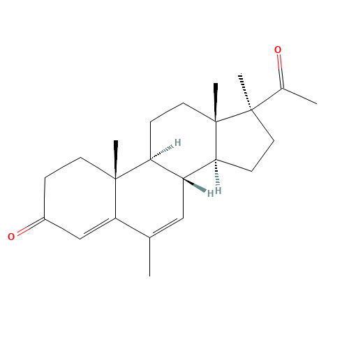 Medrogestone (CAS: 977-79-7) - Chemical Structure and Molecular Formula 