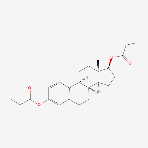 17-BETA-ESTRADIOL 3,17-DIPROPIONATE (CAS: 113-38-2) - Chemical Structure and Molecular Formula 