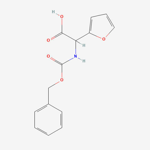 CBZ-2-AMINO-2-FURANACETIC ACID (CAS: 61886-78-0) - Chemical Structure and Molecular Formula 